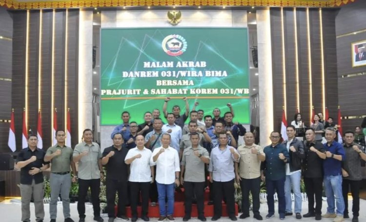 Malam Pisah Sambut Danrem 031/Wira Bima Berlangsung Penuh Keakraban