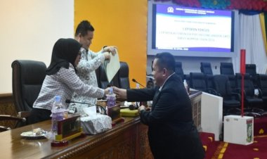 DPRD Kampar Gelar Rapat Paripurna Laporan Pansus LKPJ Bupati Kampar Tahun 2024