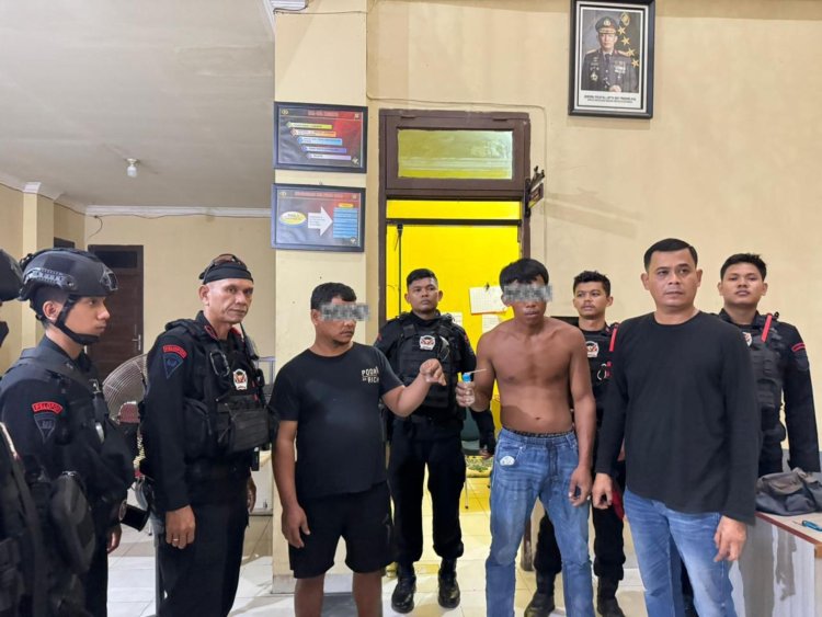 Tim Raga Brimob Riau Berhasil Amankan Tersangka Pengguna Narkoba