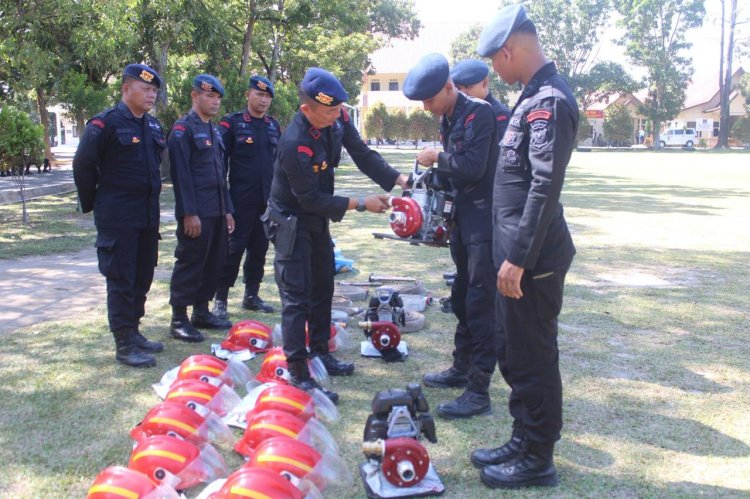 Perkuat Tanggap Bencana, Brimob Polda Riau Gelar Latihan Operasi Aman Nusa II