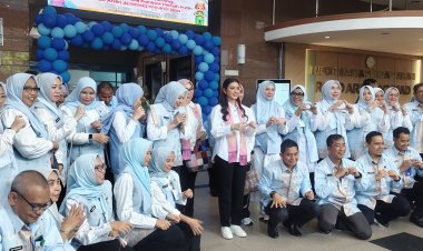 Kunjungan ke RSUD Arifin Achmad, Selvi Gibran Dorong Percepatan Cakupan Imunisasi Anak