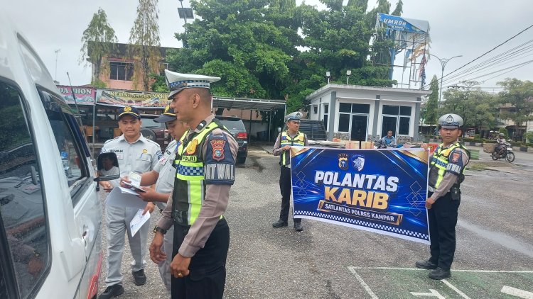 Satlantas Polres Kampar Gencarkan Sosialisasi Pemutihan Pajak Kendaraan, Warga Diajak Taat Pajak dan Tertib Berlalu Lintas